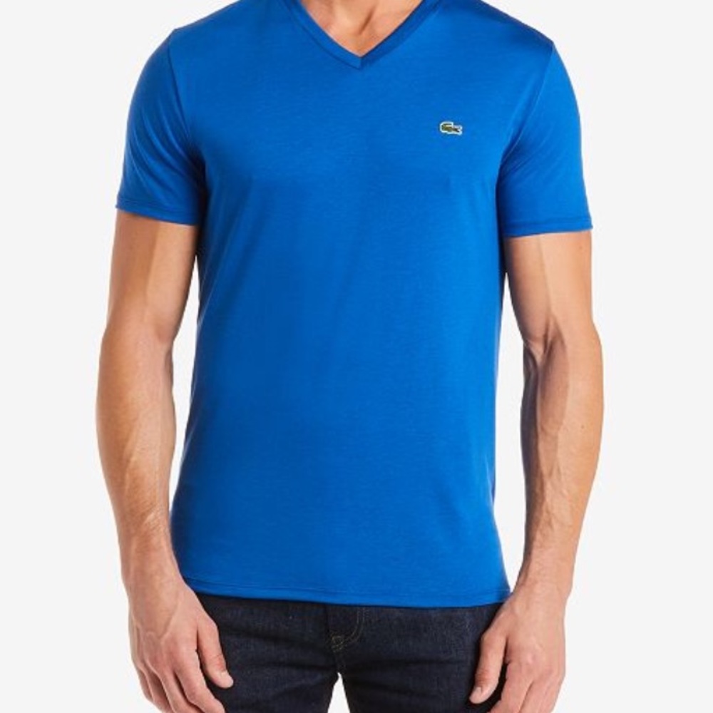 Lacoste Men's V-Neck Pima Cotton T-Shirt
